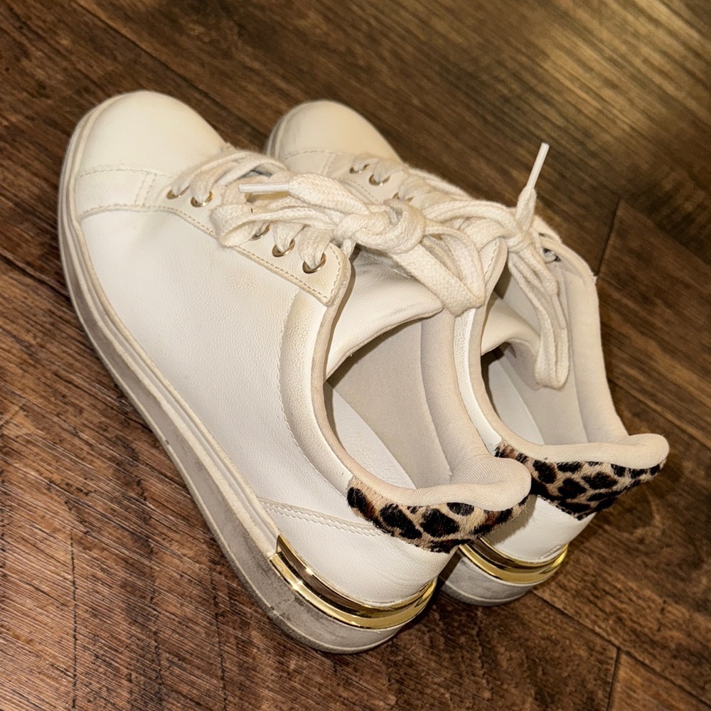 Steve Madden Women's Sneakers with Leopard Accent